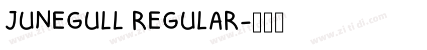 JUNEGULL REGULAR字体转换